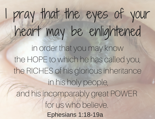Ephesians 1 18-19a