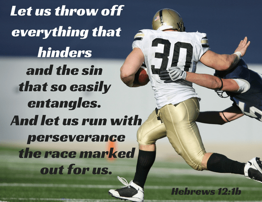 Hebrews 12 1b