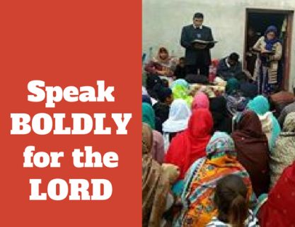 Speak BOLDLY for the Lord