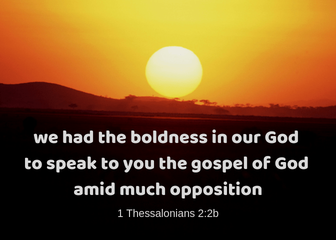 1 Thessalonians 2 2b