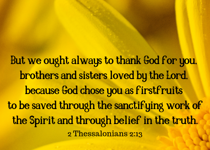 2 Thessalonians 2 13
