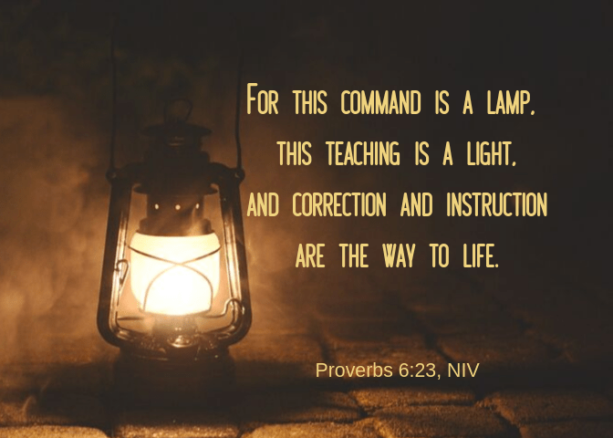 Proverbs 6 23 NIV