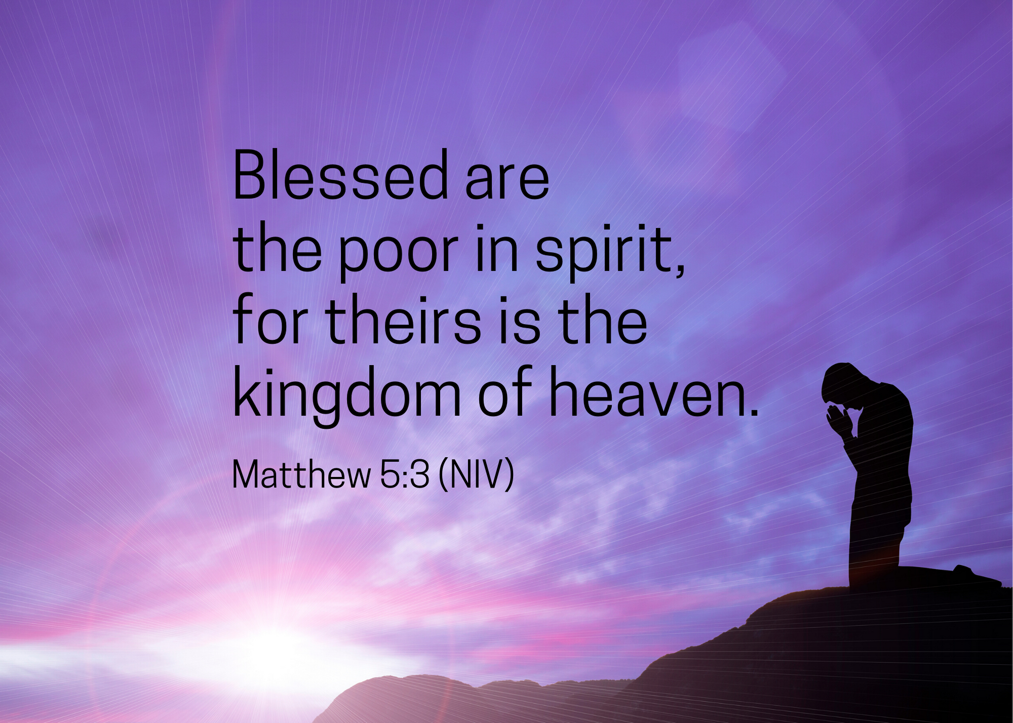 Matthew 5 3 niv