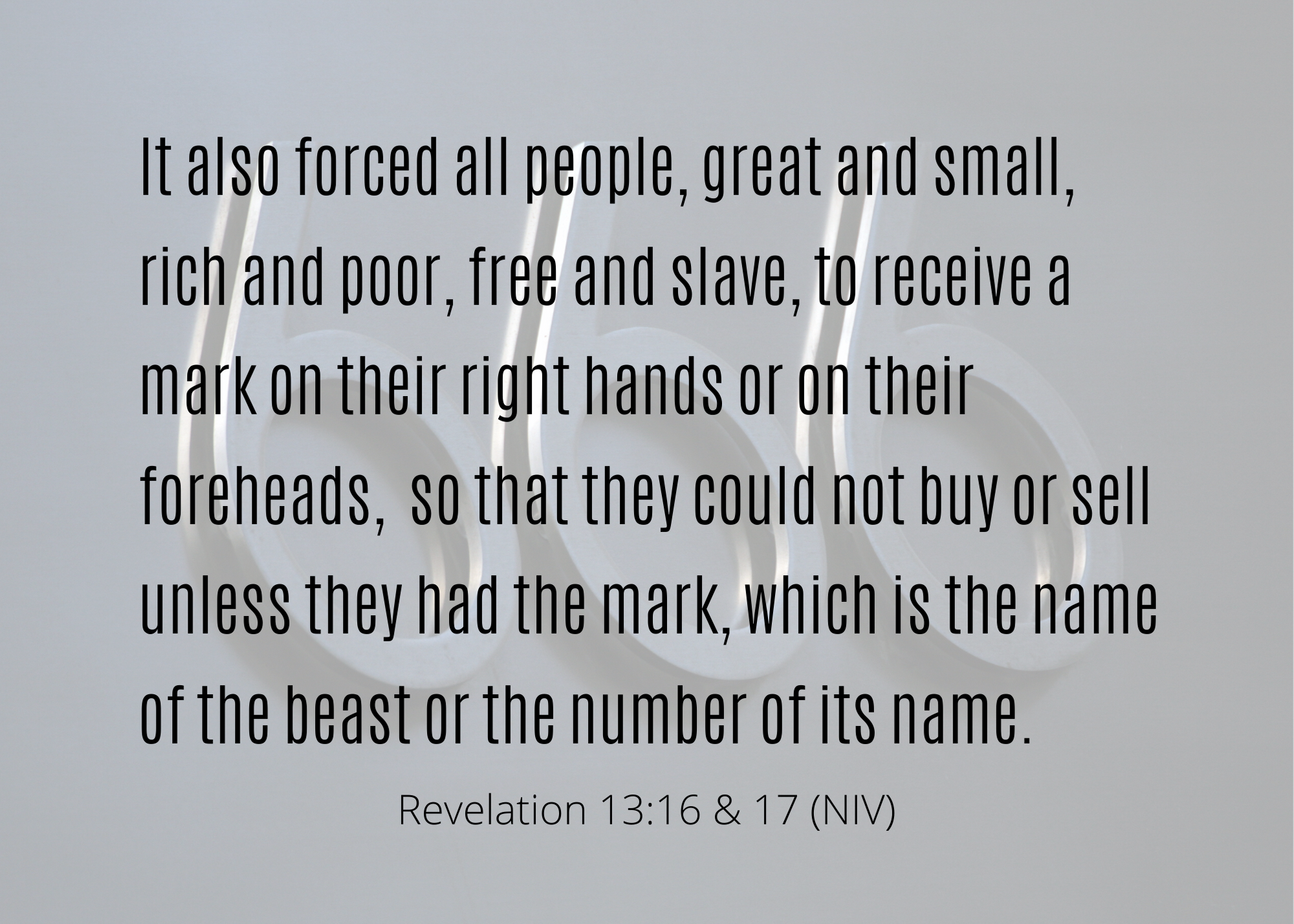 Revelation 13 16 17 NIV