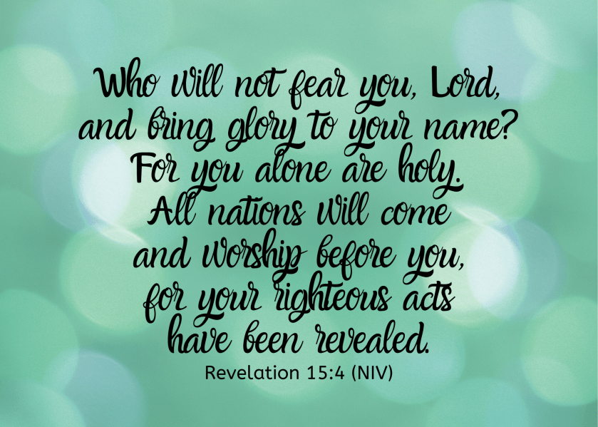 Revelation 15 4 NIV