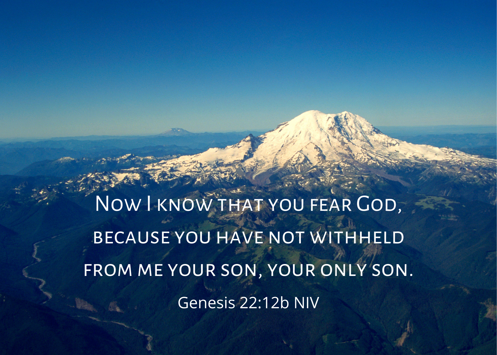 Genesis 22 12b NIV
