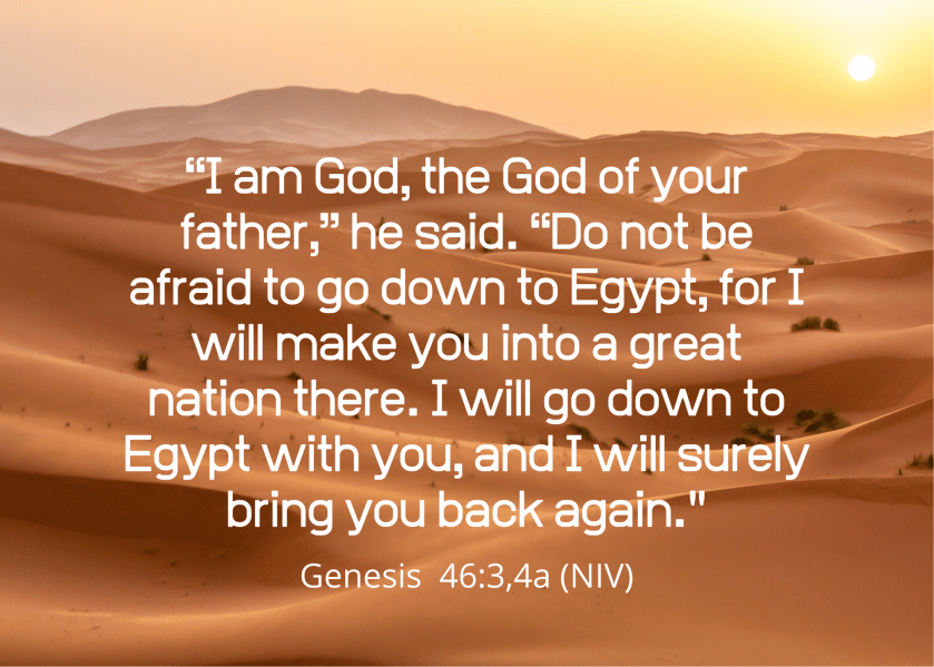 Genesis 46 3 4a NIV