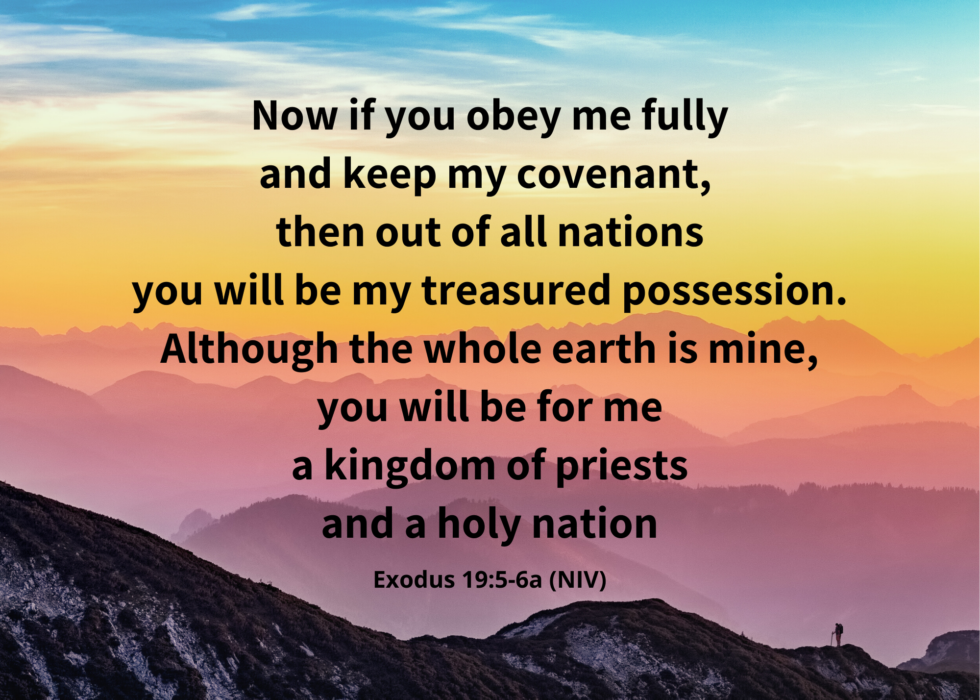 Exodus 19 5 6a NIV