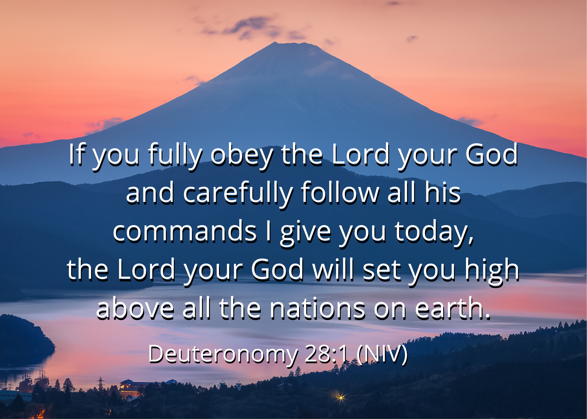 Deut 28 1 NIV