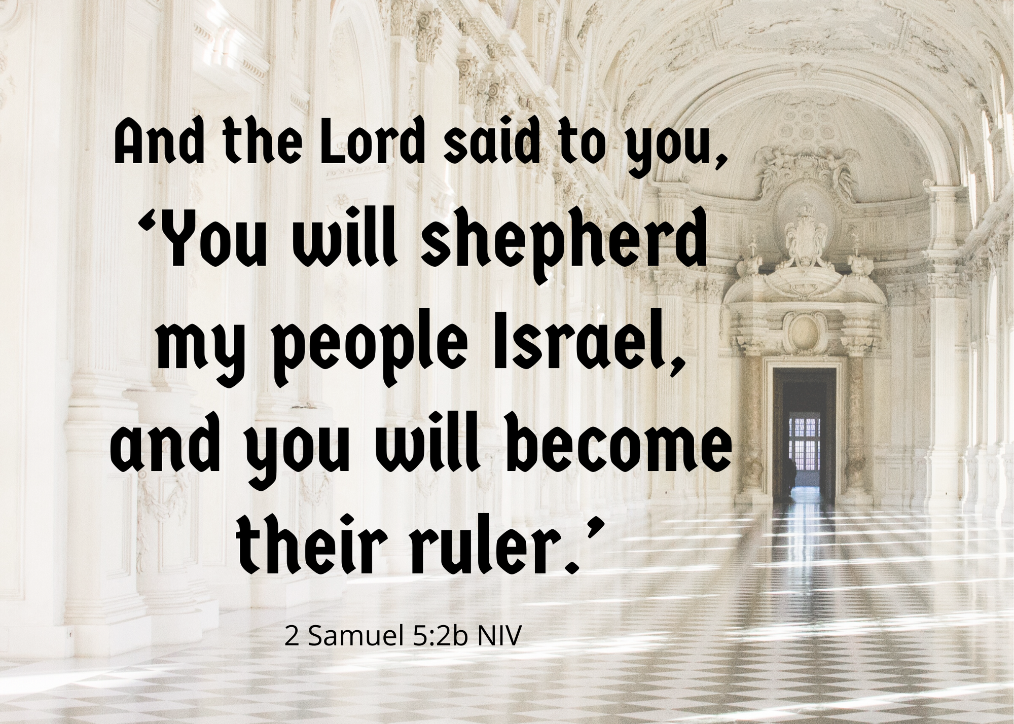 2 Samuel 5 2b NIV