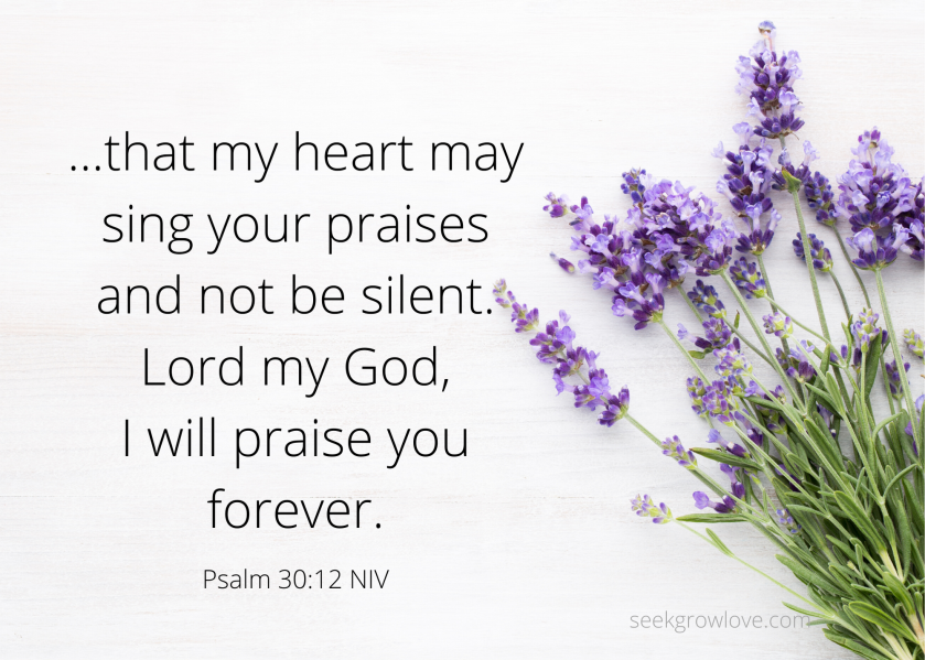 Psalm 30 12 NIV sgl