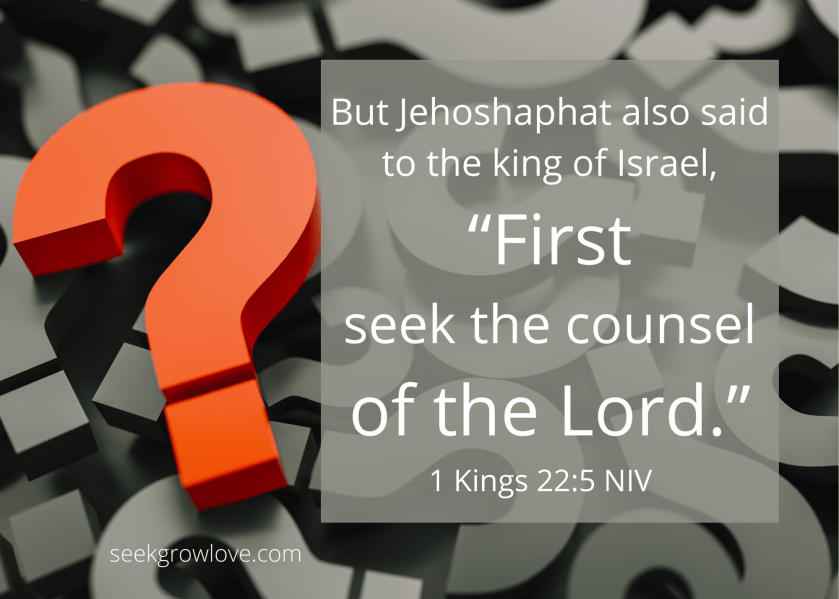 1 Kings 22 5 NIV sgl