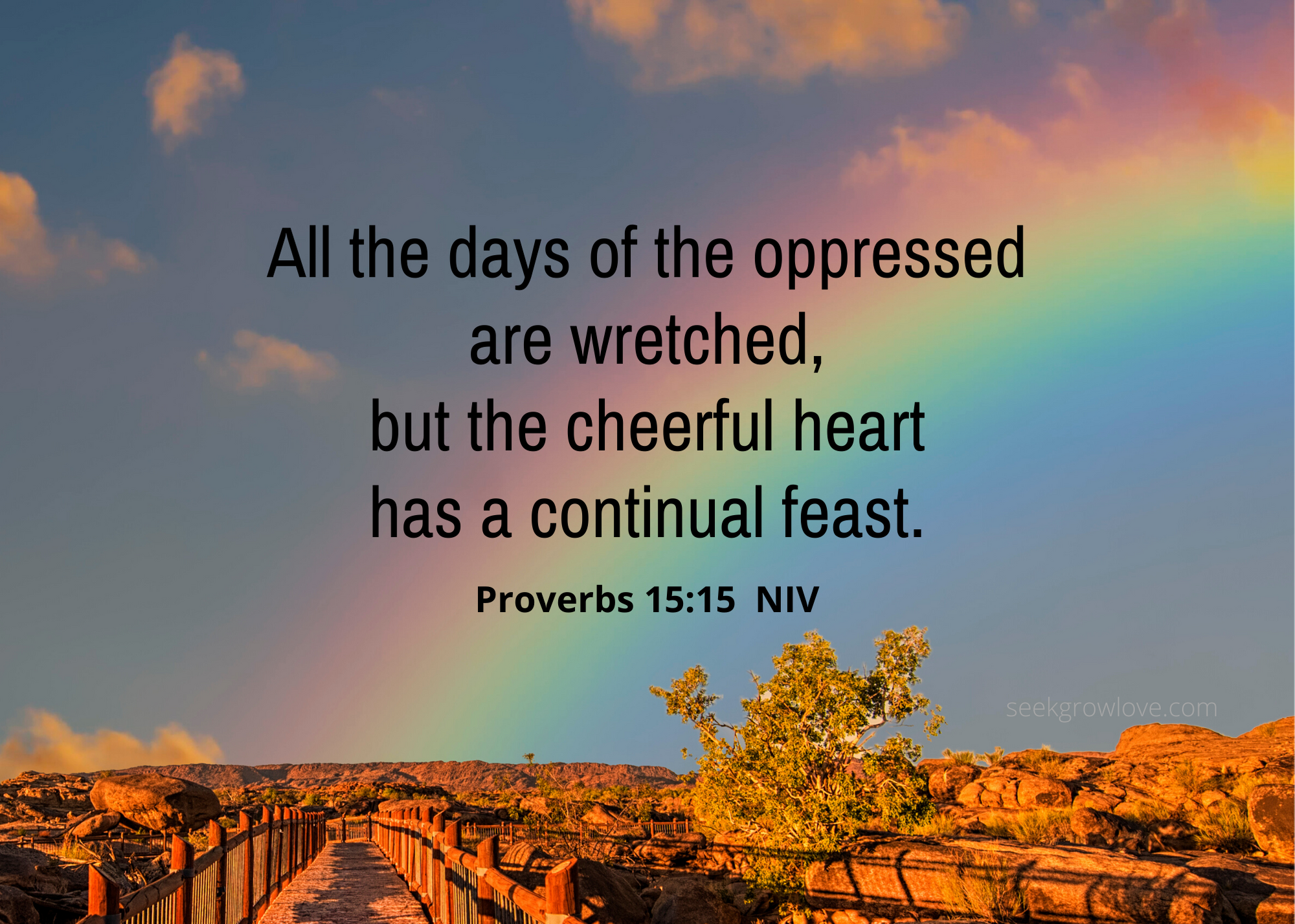 Proverbs 15 15 NIV sgl