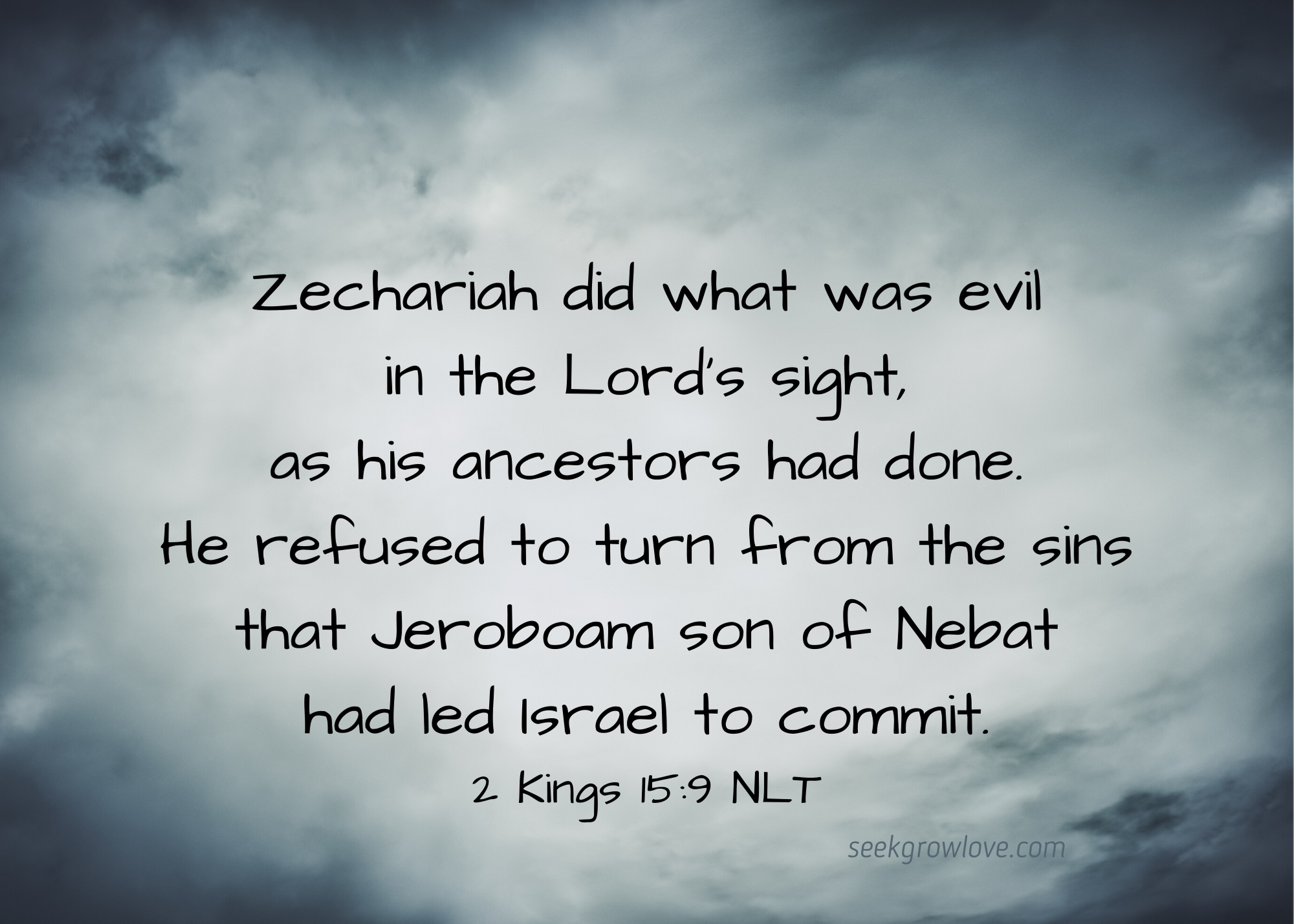 2 Kings 15 9 NLT sgl