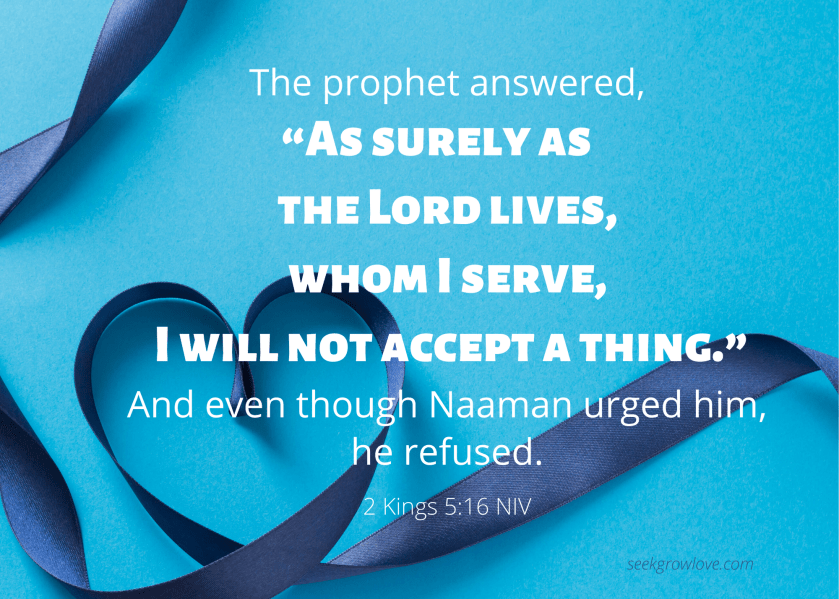 2 Kings 5 16 NIV sgl