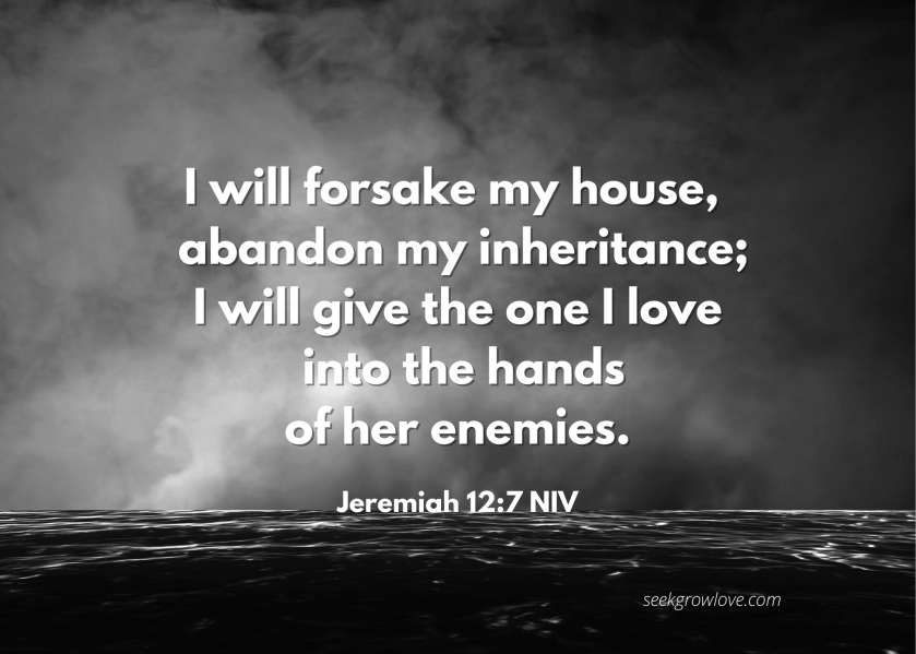 Jeremiah 12 7 NIV sgl