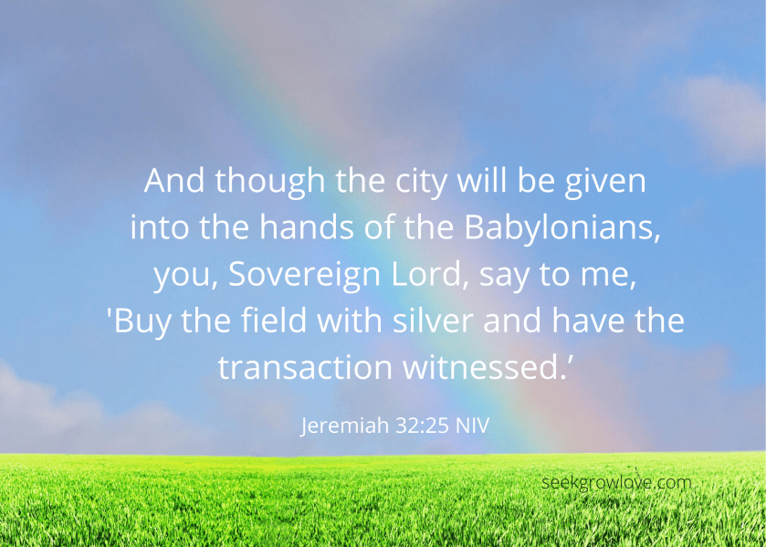 Jeremiah 32 25 NIV sgl