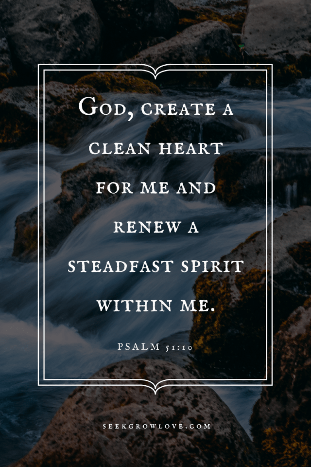 Numbers 19-20, Psalm 51-52 – Seek Grow Love