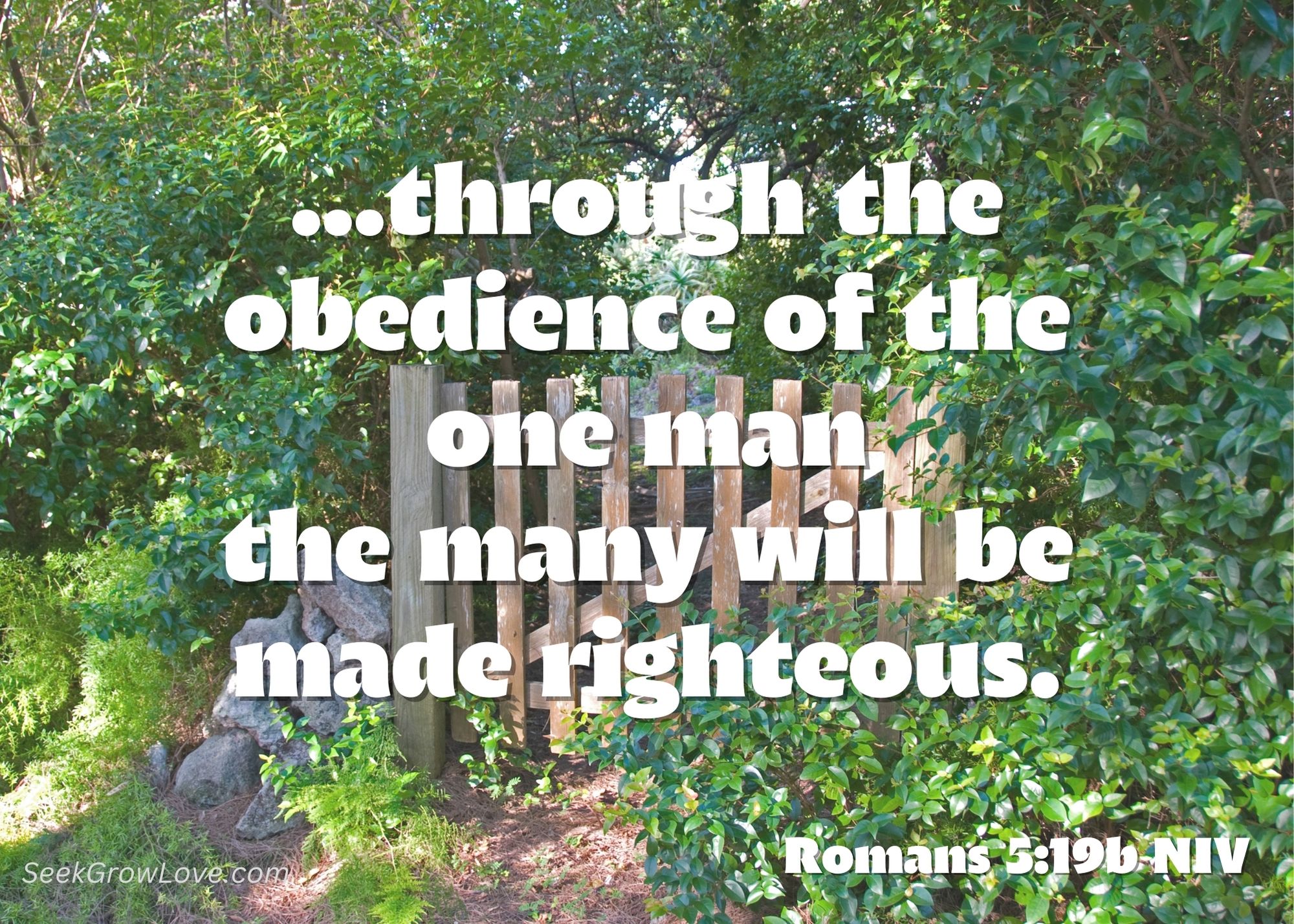 To the One God through the One Man – Seek Grow Love