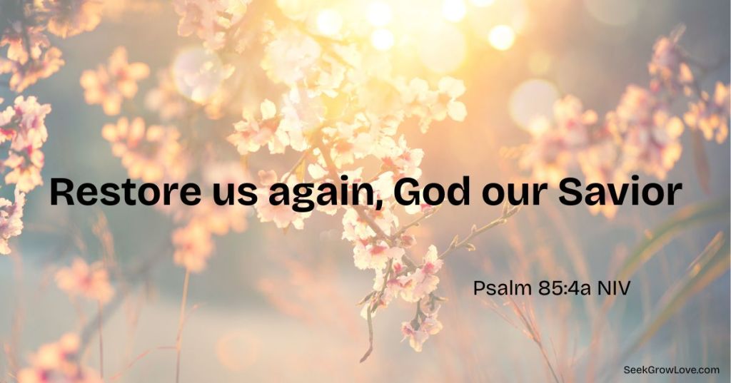 Restore us again, God our Savior