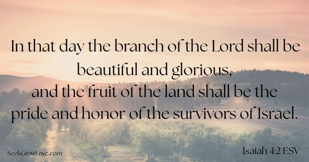 Scripture of hope from Isaiah 4:2